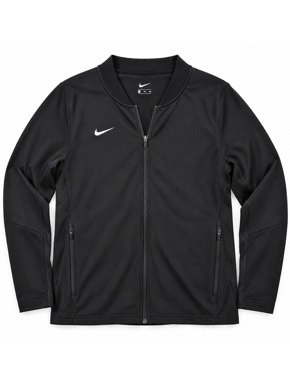 Nike Men’s XXL Black Full Zip Track Jacket Swoosh Athletic Training